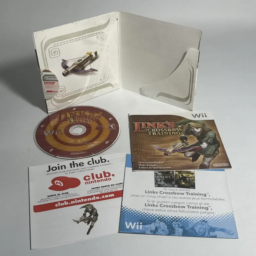 Link's Crossbow Training Nintendo Wii Video Game with Manual